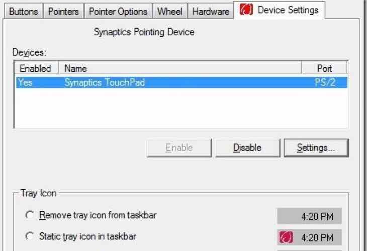 synaptics touchpad right click not working windows 10